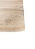 entropy blue wool and bamboo silk hand knotted Rug - Corner