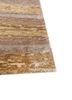 entropy gold wool and bamboo silk hand knotted Rug - Corner
