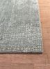 uvenuti grey and black wool and bamboo silk hand knotted Rug - Corner uvenuti grey and black wool and bamboo silk hand knotted Rug - Corner