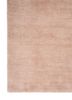 urban pause by kavi pink and purple wool and bamboo silk hand knotted Rug - Corner