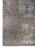 uvenuti grey and black wool and bamboo silk hand knotted Rug - Corner