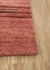 blythe red and orange afghan wool hand knotted Rug - Corner