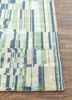 uvenuti grey and black wool and bamboo silk hand knotted Rug - Corner