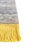 manchaha grey and black wool and silk hand knotted Rug - Corner