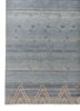 manchaha blue wool and silk hand knotted Rug - Corner