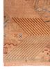 manchaha red and orange wool and silk hand knotted Rug - Corner