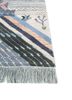 manchaha blue wool and silk hand knotted Rug - Corner manchaha blue wool and silk hand knotted Rug - Corner