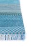manchaha blue wool and silk hand knotted Rug - Corner manchaha blue wool and silk hand knotted Rug - Corner