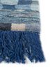 manchaha blue wool and silk hand knotted Rug - Corner manchaha blue wool and silk hand knotted Rug - Corner