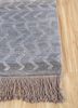 manchaha grey and black wool and silk hand knotted Rug - Corner manchaha grey and black wool and silk hand knotted Rug - Corner