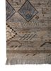 manchaha grey and black wool and silk hand knotted Rug - Corner manchaha grey and black wool and silk hand knotted Rug - Corner