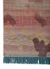 kavi x manchaha pink and purple wool hand knotted Rug - Corner