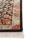 aurora grey and black wool and silk hand knotted Rug - Corner
