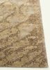pansy beige and brown wool and silk hand knotted Rug - Corner pansy beige and brown wool and silk hand knotted Rug - Corner