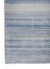 viscaya blue wool and silk hand knotted Rug - Corner