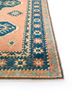 nuray red and orange wool hand knotted Rug - Corner nuray red and orange wool hand knotted Rug - Corner