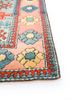 nuray blue wool hand knotted Rug - Corner