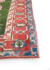nuray green wool hand knotted Rug - Corner