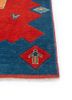 nuray red and orange wool hand knotted Rug - Corner