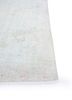 vintage ivory wool hand knotted Rug - Corner