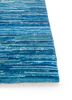 nuray blue wool hand knotted Rug - Corner