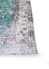 vintage green wool hand knotted Rug - Corner vintage green wool hand knotted Rug - Corner