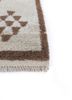 nuray beige and brown wool hand knotted Rug - Corner nuray beige and brown wool hand knotted Rug - Corner
