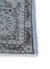 vintage grey and black wool hand knotted Rug - Corner vintage grey and black wool hand knotted Rug - Corner