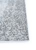 vintage grey and black wool hand knotted Rug - Corner