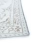 vintage ivory wool hand knotted Rug - Corner