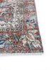 vintage blue wool hand knotted Rug - Corner