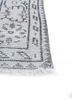 vintage ivory wool hand knotted Rug - Corner