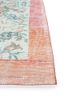 vintage red and orange wool hand knotted Rug - Corner vintage red and orange wool hand knotted Rug - Corner
