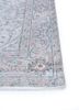 vintage grey and black wool hand knotted Rug - Corner