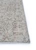 vintage beige and brown wool hand knotted Rug - Corner