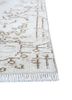 vintage ivory wool hand knotted Rug - Corner vintage ivory wool hand knotted Rug - Corner
