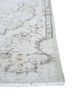 vintage grey and black wool hand knotted Rug - Corner