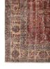 vintage red and orange wool hand knotted Rug - Corner vintage red and orange wool hand knotted Rug - Corner