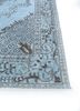 lacuna blue wool hand knotted Rug - Corner
