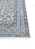 vintage blue wool hand knotted Rug - Corner