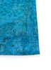 lacuna blue wool hand knotted Rug - Corner