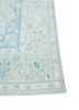 vintage blue wool hand knotted Rug - Corner