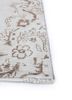 vintage beige and brown wool hand knotted Rug - Corner