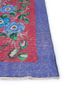 vintage red and orange wool hand knotted Rug - Corner