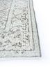 vintage green wool hand knotted Rug - Corner