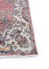 vintage red and orange wool hand knotted Rug - Corner vintage red and orange wool hand knotted Rug - Corner