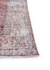 vintage red and orange wool hand knotted Rug - Corner vintage red and orange wool hand knotted Rug - Corner