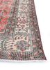 vintage red and orange wool hand knotted Rug - Corner vintage red and orange wool hand knotted Rug - Corner