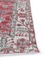 vintage red and orange wool hand knotted Rug - Corner