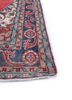vintage red and orange wool hand knotted Rug - Corner vintage red and orange wool hand knotted Rug - Corner